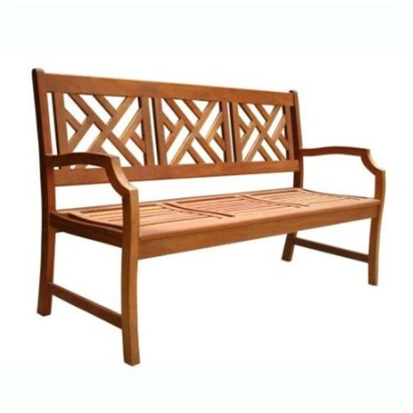 Malibu Outdoor Malibu Outdoor Patio 5-foot Wood Garden Bench  - V188 V188